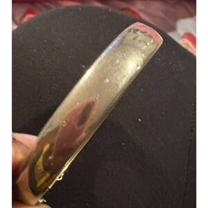 vintage gold over silver hinge bracelet unmarked